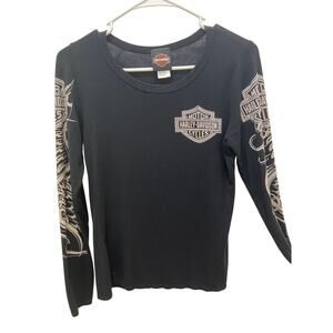 Harley Davidson Woman’s shirt with rhinestones size Medium